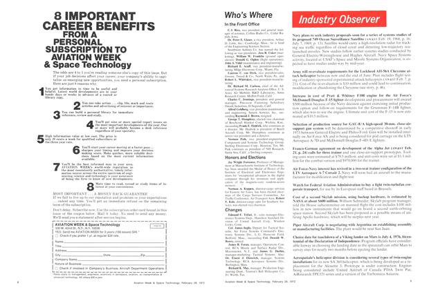 Who's Where, Page: 9 - February 28, 1972 | Aviation Week