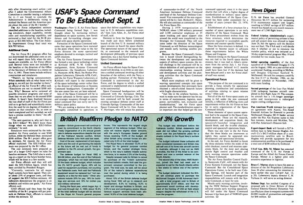 British Reaffirm Pledge to Nato of 3% Growth, Page: 30 - June 28, 1982 | Aviation Week