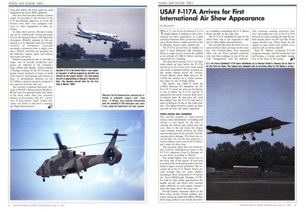 Usaf F-117a Arrives for First International Air Show Appearance, Page: 47 - JUNE 17, 1991 | Aviation Week