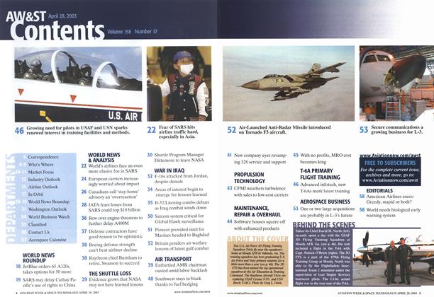 Aw&st Contents, Page: 4 - APRIL 28, 2003 | Aviation Week
